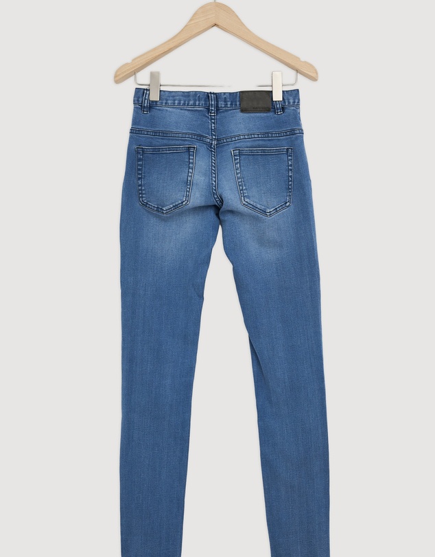Revibe - Repaired Assembly Label Denim Straight Leg Jean