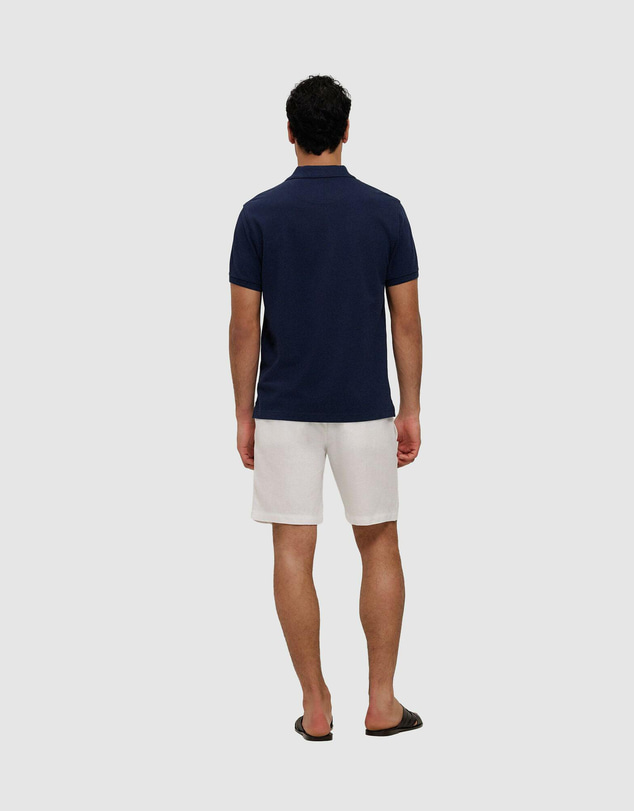 Trenery - Pique Monogram Short Sleeve Polo