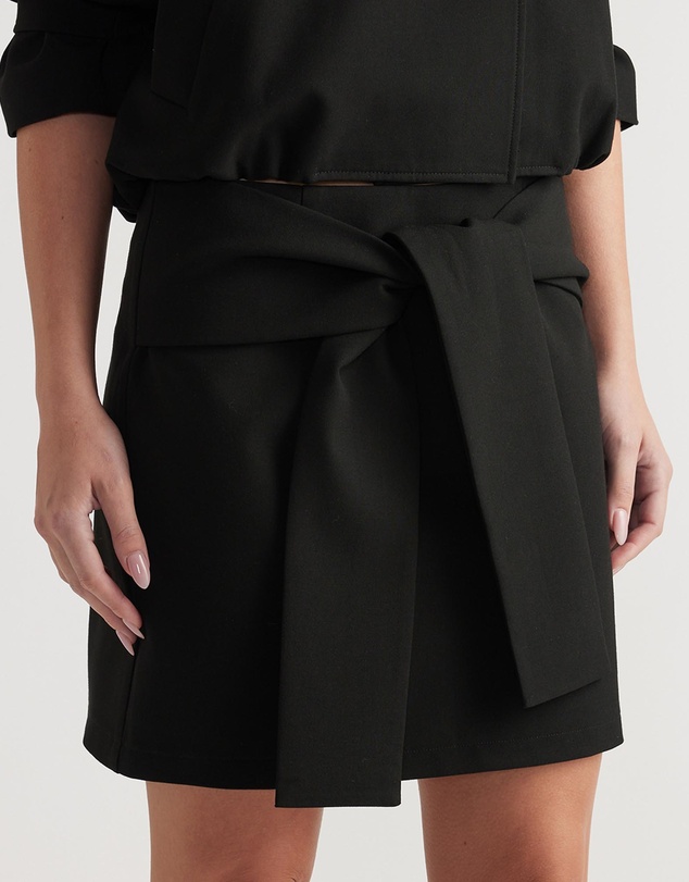 Decjuba - Ava Tie Detail Mini Skirt