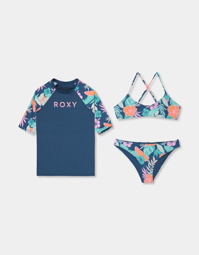 Roxy - Girls 8 to 16 Active Two Piece Rash Vest