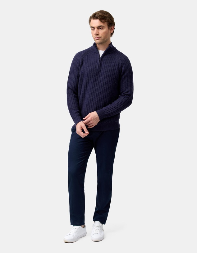 Brooksfield - Half Zipped Knit
