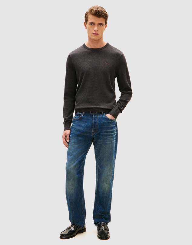 Tommy Hilfiger - Flag Embroidery Crew Neck Jumper