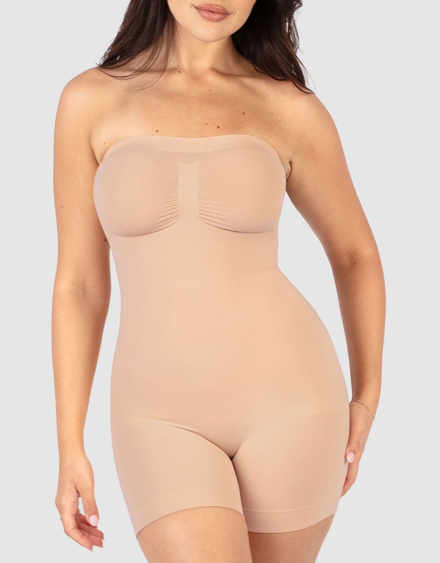 B Free Intimate Apparel - Shapewear Bodysuits Strapless Shorts | BodySleek
