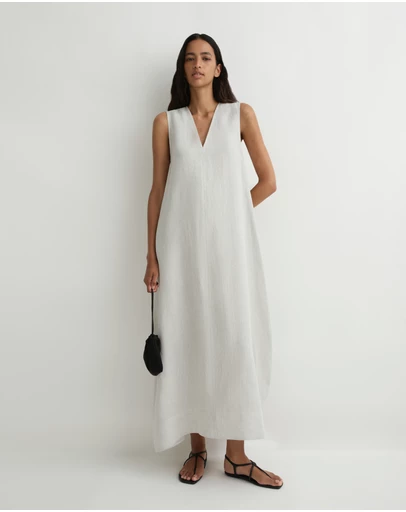 BONDI BORN - Delphi Cocoon Dress - Dove
