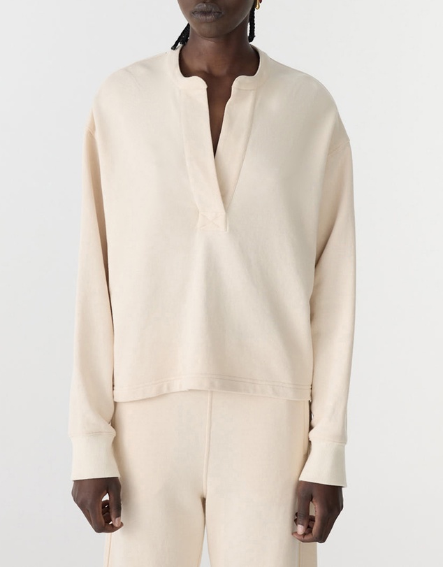 Bassike - Fleece Popover Sweat