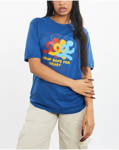 Vintage by The Real Deal - Pre Loved - 80s Jump Rope For Heart Tee