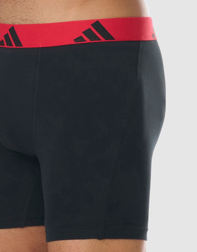 adidas Sportswear - 3 Pack Active Flex Cotton Boxer Brief Underwear