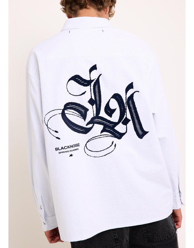 Black Noise White Rain - La Long Sleeve Shirt