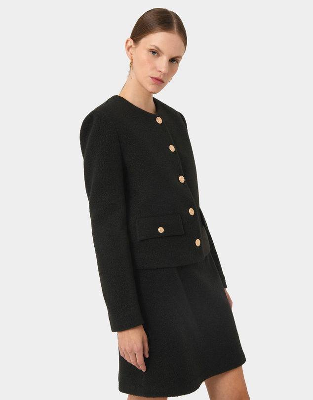 Forcast - Zahra Boucle Yarn Mini Skirt
