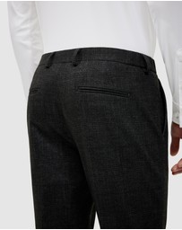 Politix - Travel Performance Jersey Check Tailored Pant