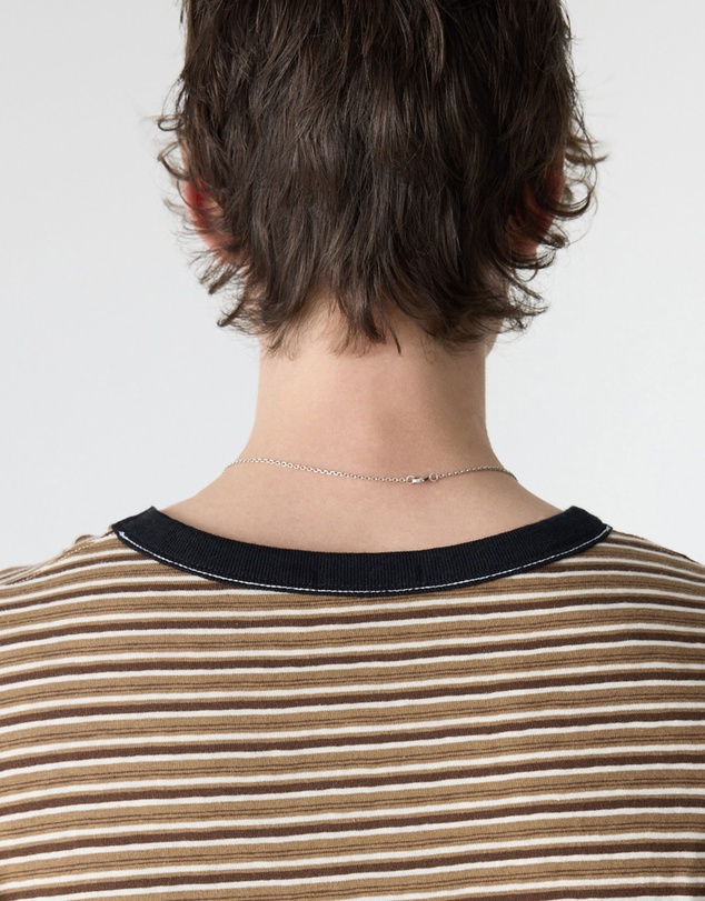Bassike - Retro Stripe Boxy T-Shirt