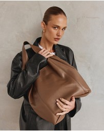 VESTIRSI - Scarlett 2.0 Milk Chocolate Leather Hobo