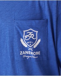 Zanerobe - Crest Slub Flow Tee Cobalt Blue