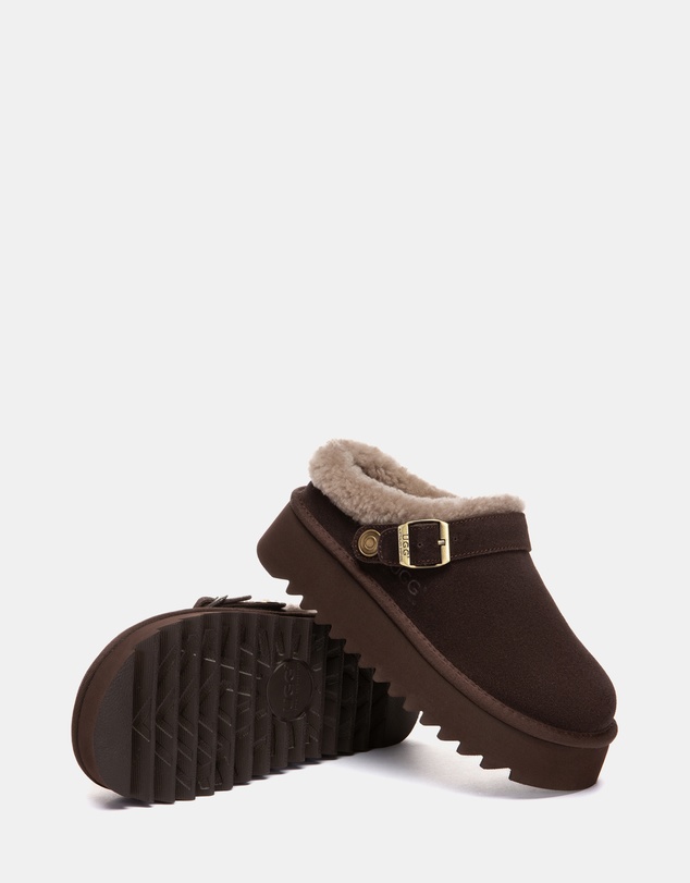 EVERAU - Australian Shepherd Ugg Pulsey Platform Cow Suede Upper House Shoes