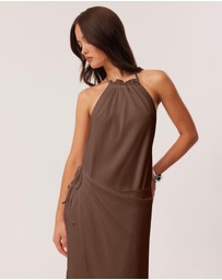 SNDYS - Polly Halter Neck Maxi Dress