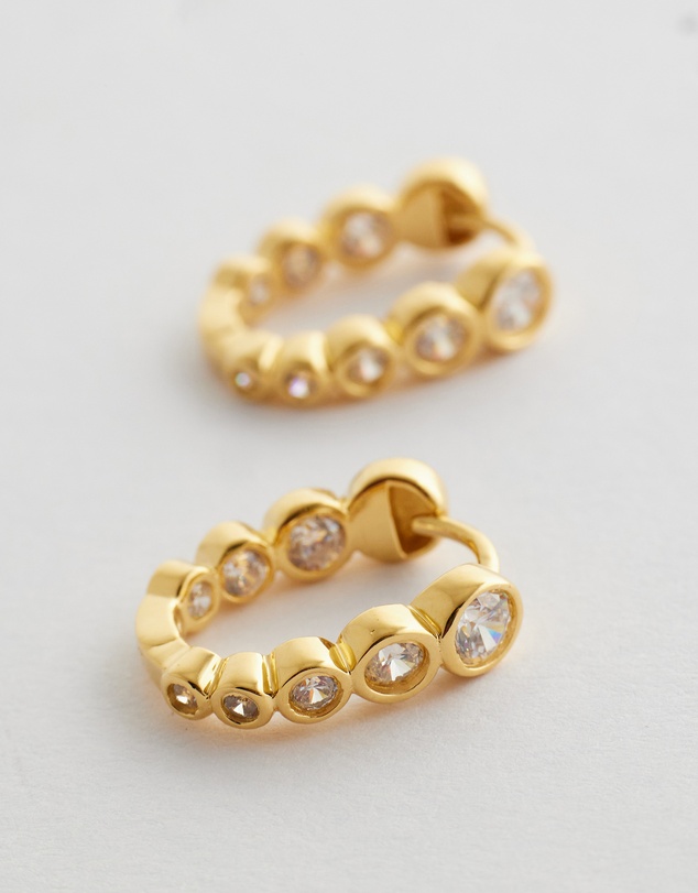 SAINT VALENTINE - Crescendo Oval Hoops - Gold