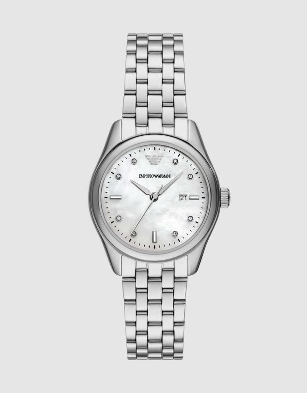 Emporio Armani - Silver Tone Analogue Watch