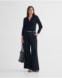 Oxford - Onyx Ribbed Bodysuit