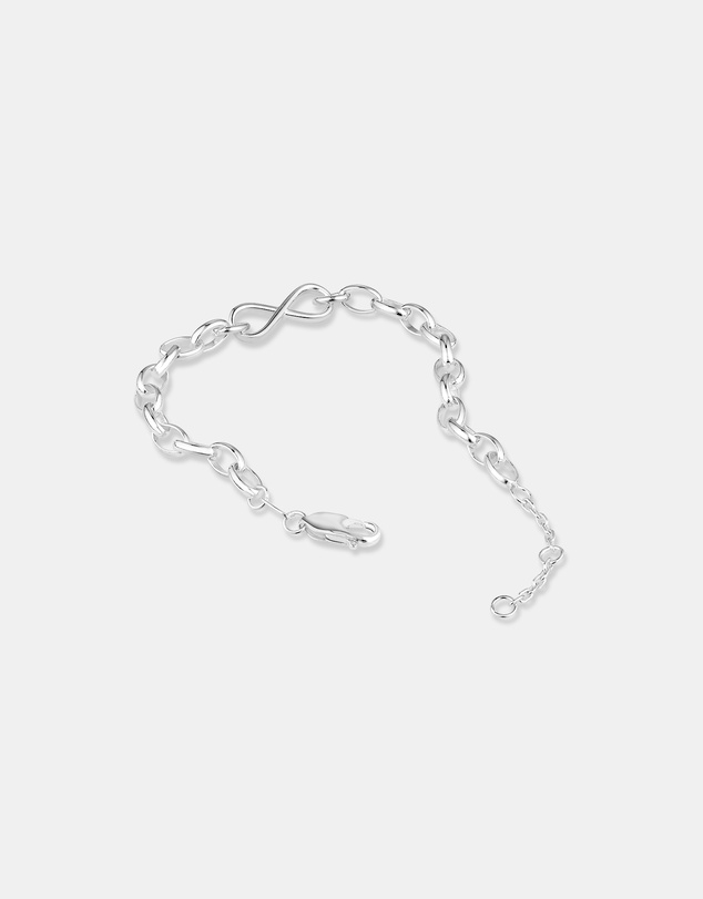 Michael Hill - Infinity Belcher Chain Bracelet in Sterling Silver