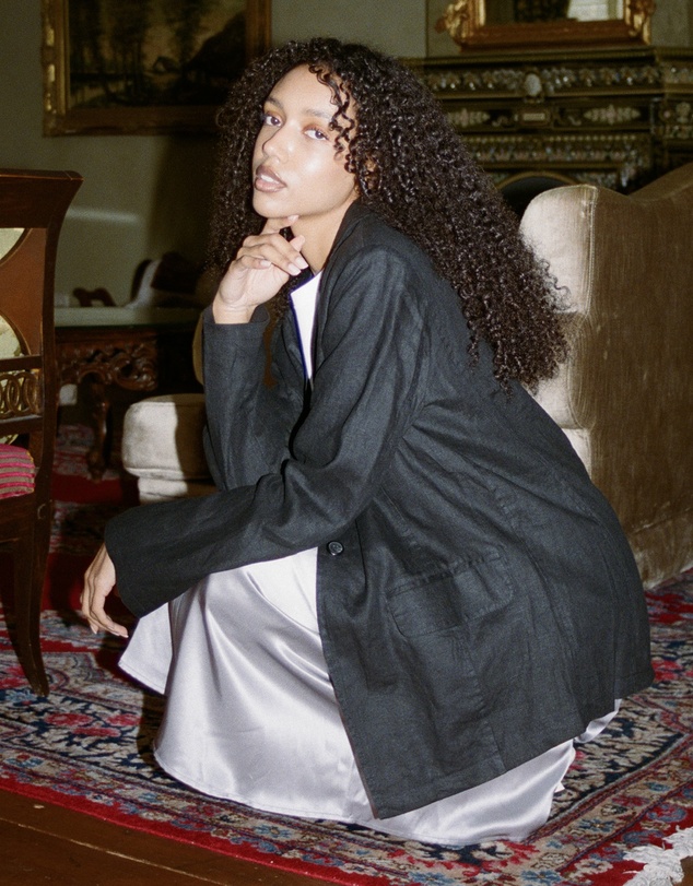 CAMIXA - Jackie Oversized Linen Blazer Jacket