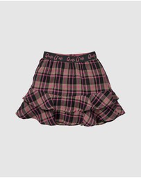 Quapi - Kendra Check Ruffle Skirt - Kids-Teens