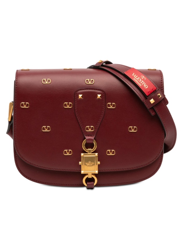 Pre-Loved by Azura Reborn - Pre-Loved VLogo Embellished Leather Crossbody
