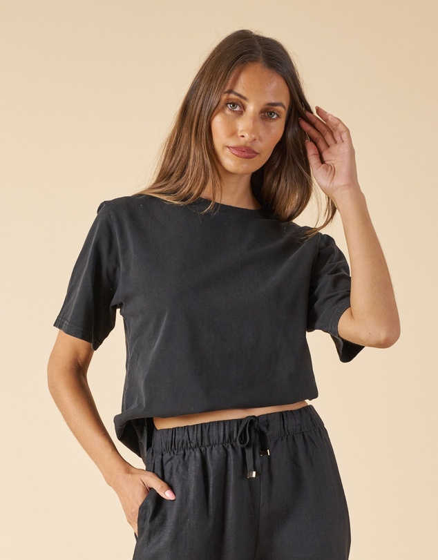CAMIXA - Teesha Oversized Distressed Cotton T-Shirt