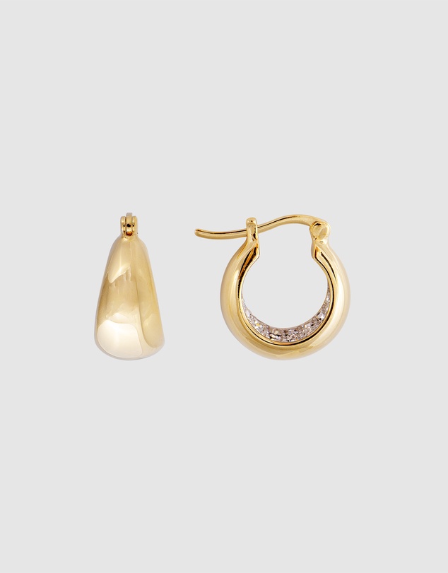 FAIRLEY - Crystal Fared Midi Hoops