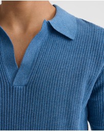 Oxford - Huck Lined Knitted Polo