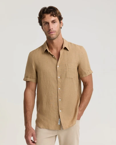 Sportscraft - Short Sleeve Delave Linen Shirt