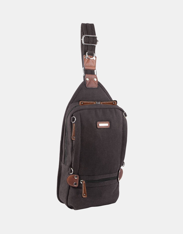 Pierre Cardin - Pierre Cardin Canvas Cross Body Sling Bag