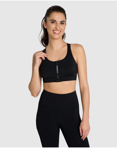 Rockwear - Velocity Zip Medium Impact Sports Bra