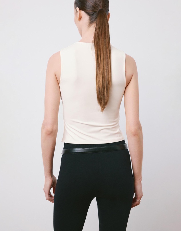 M.N.G - Fitted V-Neck Top