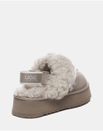 EVERAU - Australian Shepherd Ugg Waffle Curly Platform Cow Suede Upper House Shoes