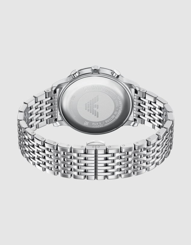 Emporio Armani - Silver Tone Chronograph Watch