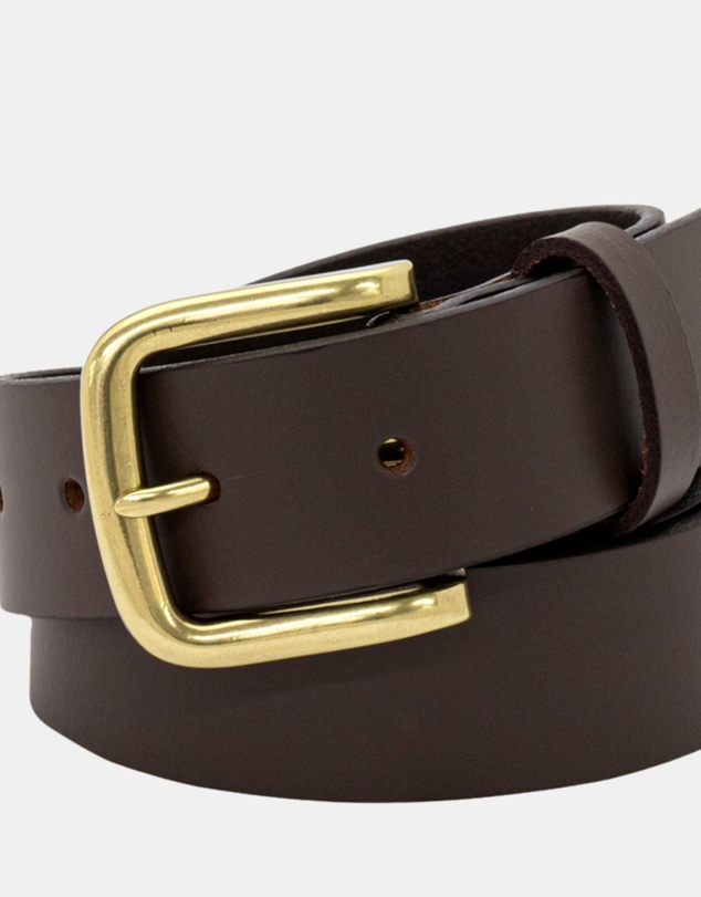 Buckle - Wyoming. Australian Made Buffalo Leather Belt. 35mm width.