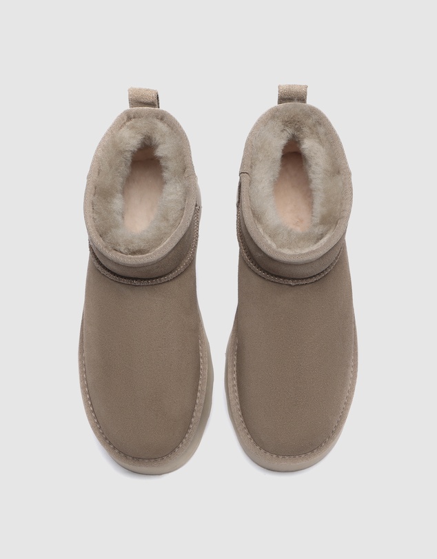 EVERAU - Australian Shepherd Ugg Thick Bottom Ronnie Cow Suede Upper UGG Boots