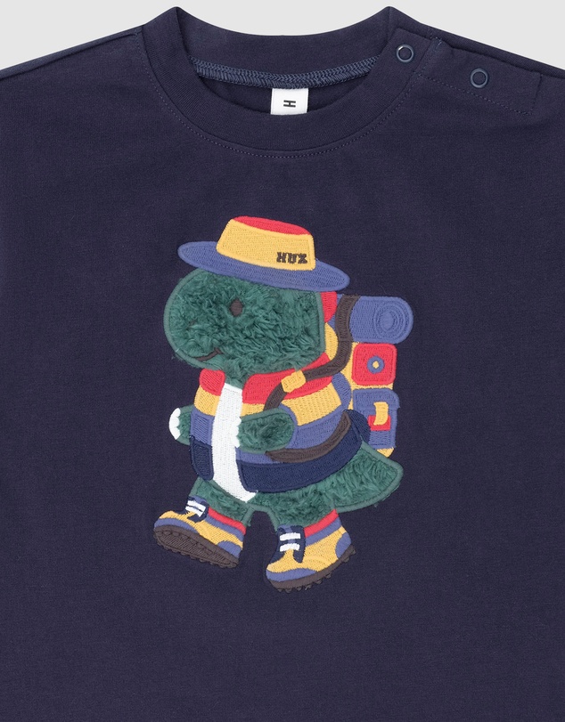 Huxbaby - Camping Dino Drop Sleeve Top - Babies