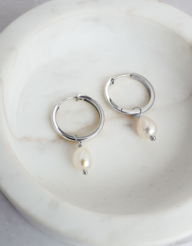 Luna Rae - Sterling Silver - Isla Pearl Earrings