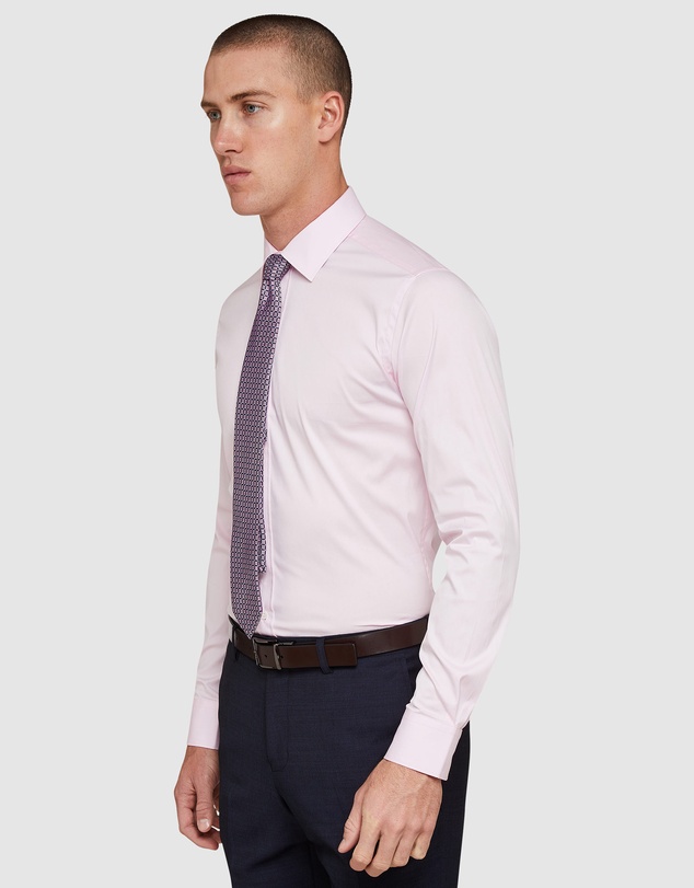 Oxford - Pink Stretch Travel Shirt
