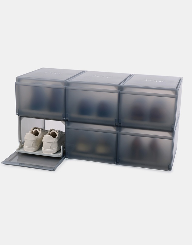 Joseph Joseph - ShoeCase Premium Shoe Storage Box with Slide-out Shoe Tray (6 Pack)