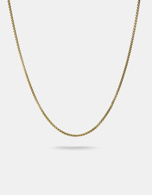 THOMAS SABO - Gold-Tone Stainless Steel Box Chain Necklace 2mm