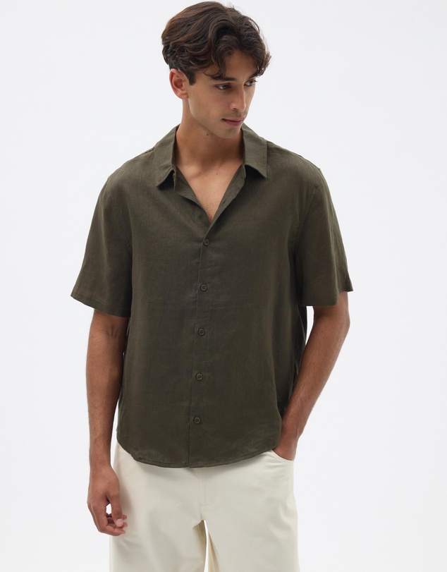 AERE - Euro Resort Linen SS Shirt