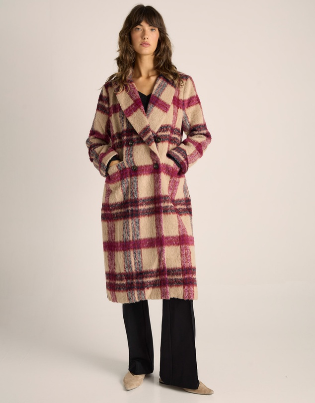 Fate + Becker - Harlow Check Longline Coat