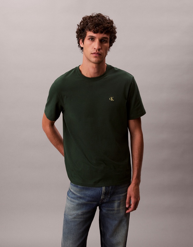 Calvin Klein Jeans - Embroidered Monogram Logo Relaxed T-Shirt