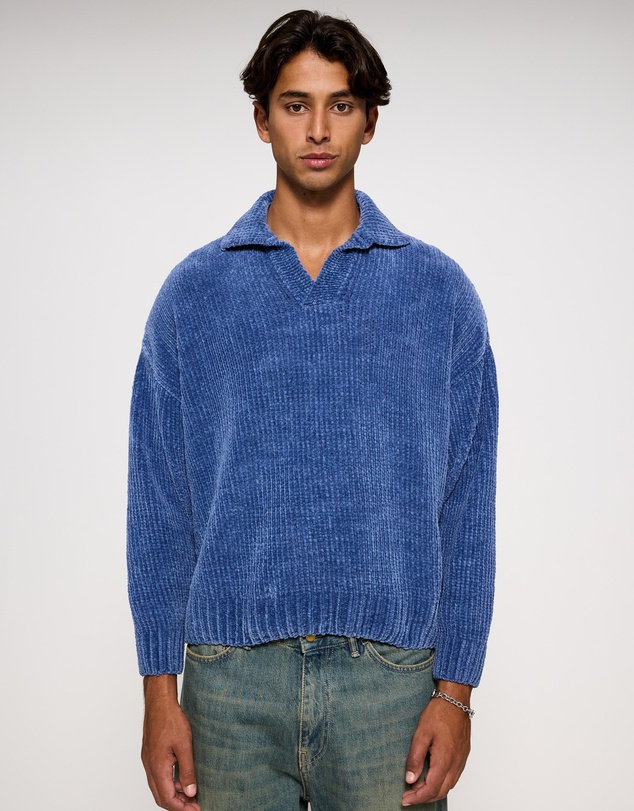 Bonsai - Chenille Oversize Fit Knit Polo