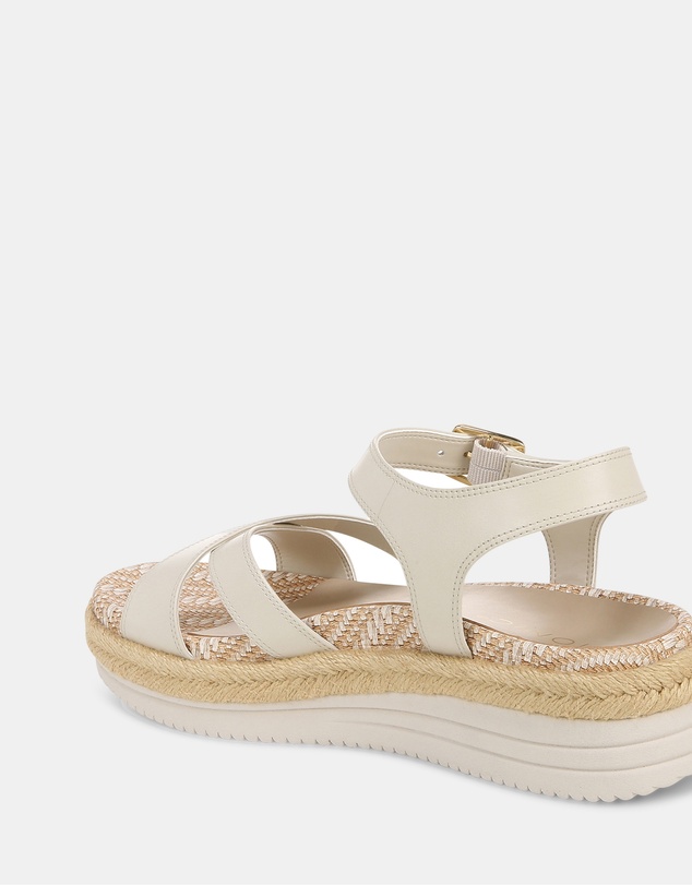 Vionic - Mar Platform Sandal - Cream Leather