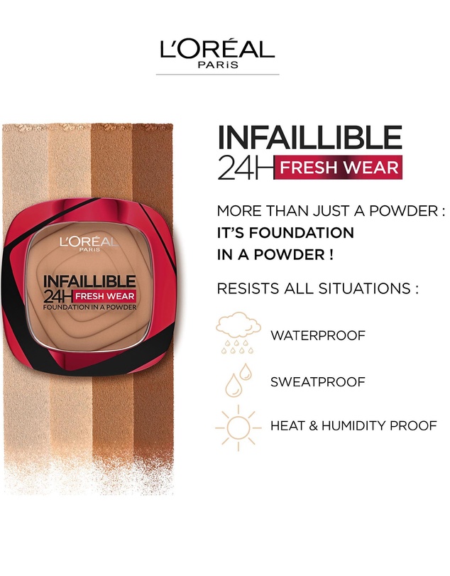 L’Oreal Paris - Infallible 24hr Longwear Lightweight Matte Foundation in a Powder - 130 True Beige