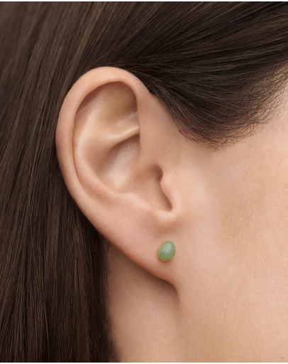 PDPAOLA - Green Aventurine Gravity Ear Piercing