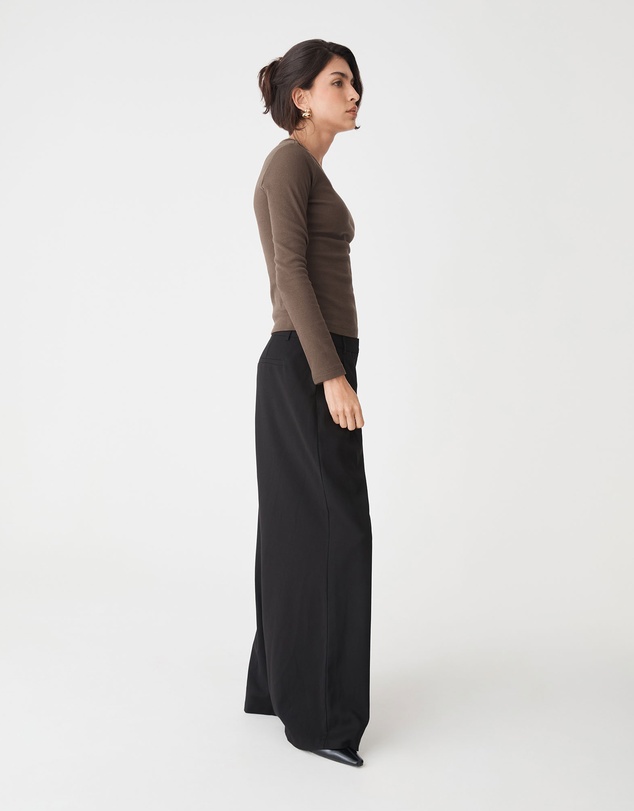 Forcast - Devon Long Sleeve Rib Tee
